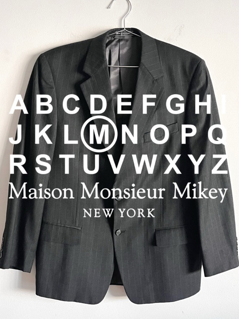 Bill Blass Pinstripe Blazer Jacket - 42R